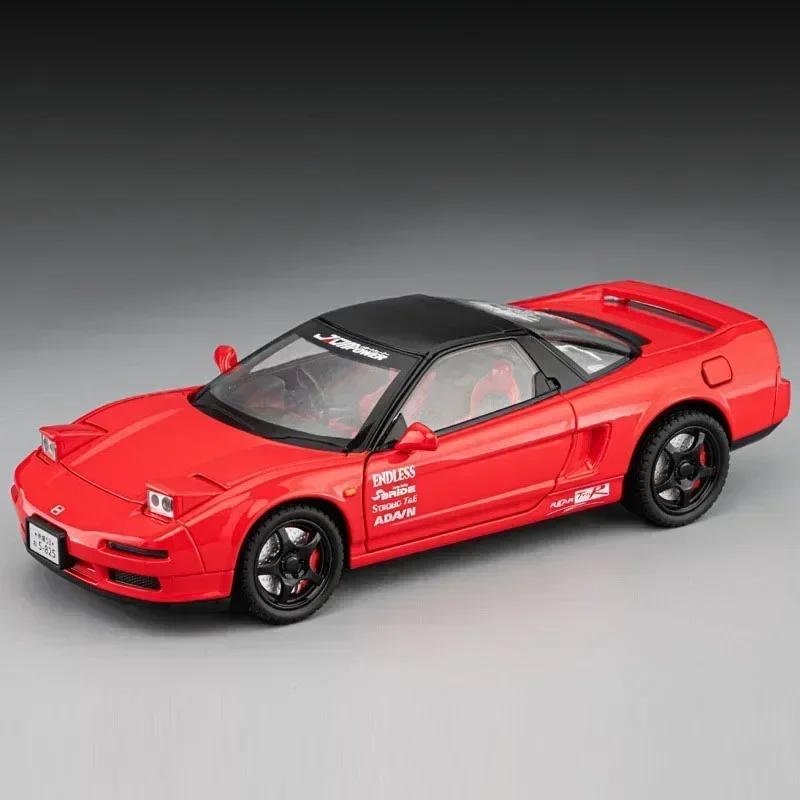 1:22 Honda Acura NSX NA1 Alloy Supercar Model Toys Diecast Christmas Vehices Doors Opened Sound Light Pull Back Collection Gifts ajk256