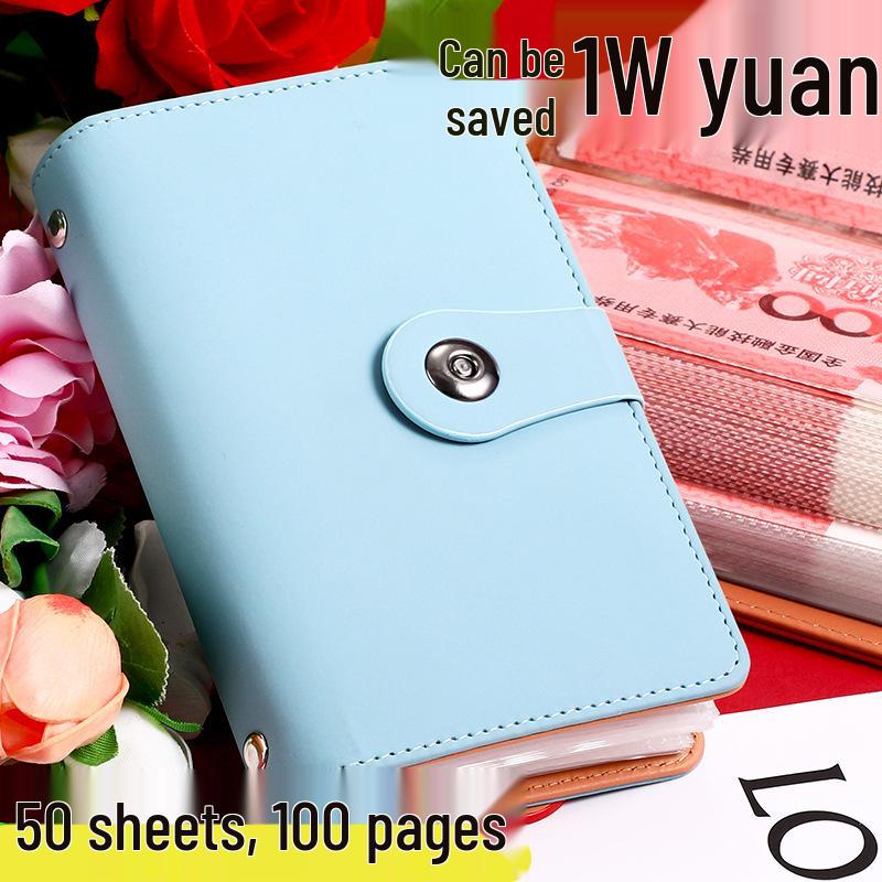 Водонепроницаемая книга для сбережений: Альбом для хранения денег большой вместимости и зажим для банкнот