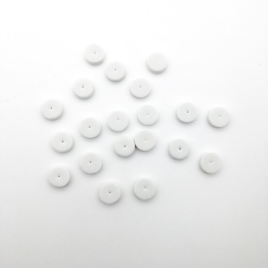 White Foam Shock-Absorbing Ear Stud Spacers – DIY Jewelry Accessories