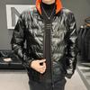 Мужская зимняя утепленная пуховая куртка для отдыха с ярким лицом