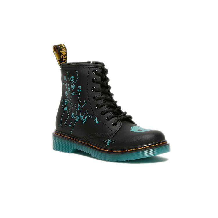 Dr. Martens 1460 Повседневные ботинки с принтом черепа Прочные ботинки Детские ботинки Черный Синий 27077001