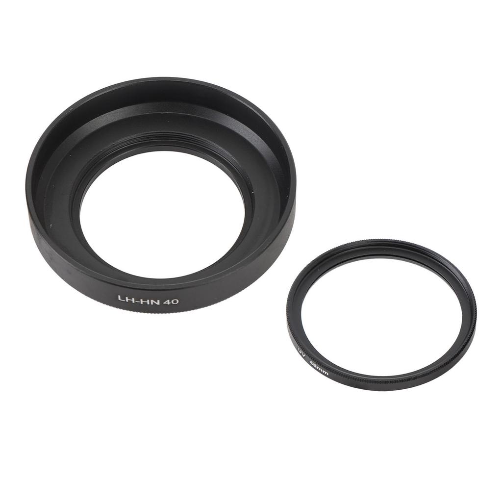 46mm Lens Hood Set LH HN40 Lens Hood Shade with HD UV Filter and Lens Cap for Z DX 16 to 50mm F 3.5 to 6.3 VR Lens