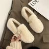 Autumn Winter Women Casual Flats Women's Moccasins Soft Loafers Fashion Comfort Warm Plush Slip On Female Cotton Shoes