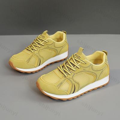 2025 Осень Женская Повседневная Обувь Сетчатая Дышащая Модная Спортивная Обувь на Толстой Подошве Удобные Легкие Кроссовки Zapatos Mujer