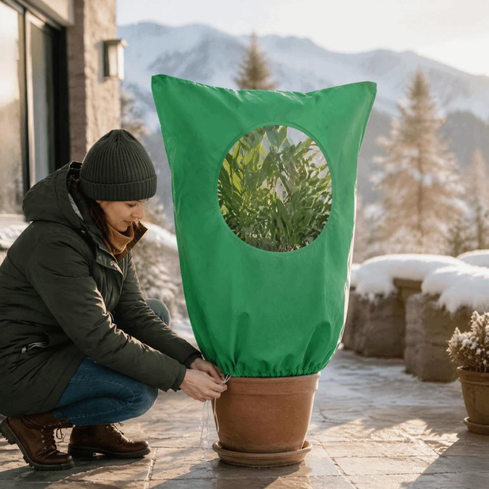 Breathable Plant Frost Protection Cover Non-Woven Fabric Winter Warm Keeping Bag Outdoor
