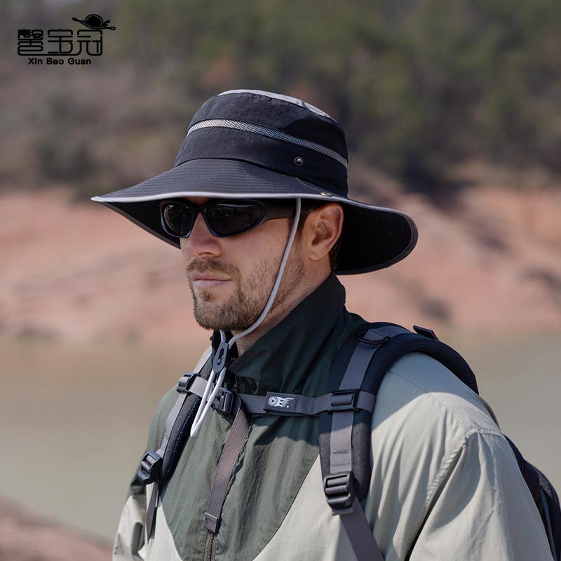 9248 летняя шляпа от солнца с широкими полями детская для улицы альпинизм рыбалка защита от солнца шляпа мужская цветная быстросохнущая панама