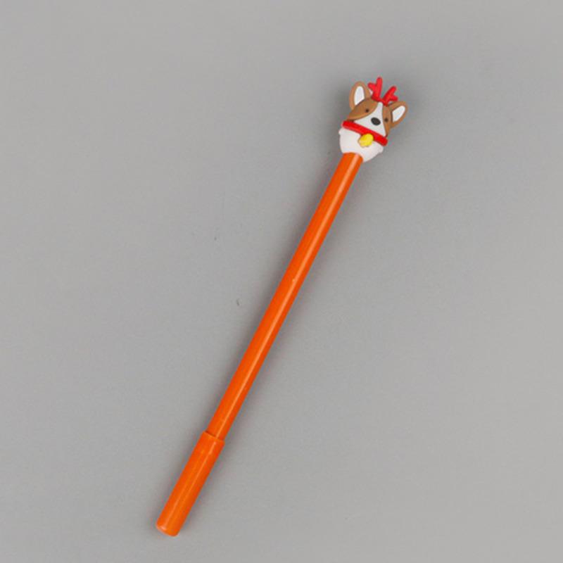 1 шт. канцелярские принадлежности милая рождественская собака 0,5 мм гелевые ручки Санта-Клауса Kawaii