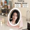 Eversible LED Makeup Mirror 3 Color Makeup Beauty Mirror 5x Magnifying Mirror with Led  Travel