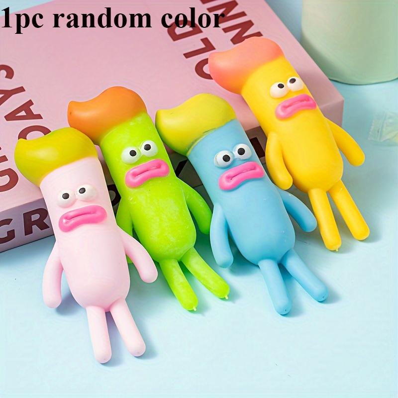 Creative 4 Colors Big Eyes Sausage Mouth Squishy Toys Anti Stress Balls Decompression Sensory Squeeze Fidget Toy For Adults Kids