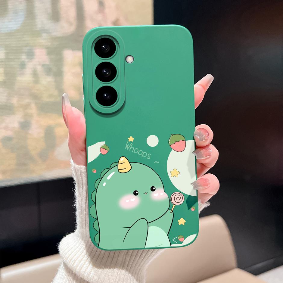Чехол Для Samsung Galaxy S26 Plus Ultra Мультяшный Цветочный Узор Силиконовый Защитный Чехол Для SamsungGalaxyS26 Plus S26Ultra Funda