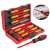 Electronic Insulated Screwdriver Kits Isolated Current Household Circuit Tool with Box 12PCS Cross Plate Screwdriver