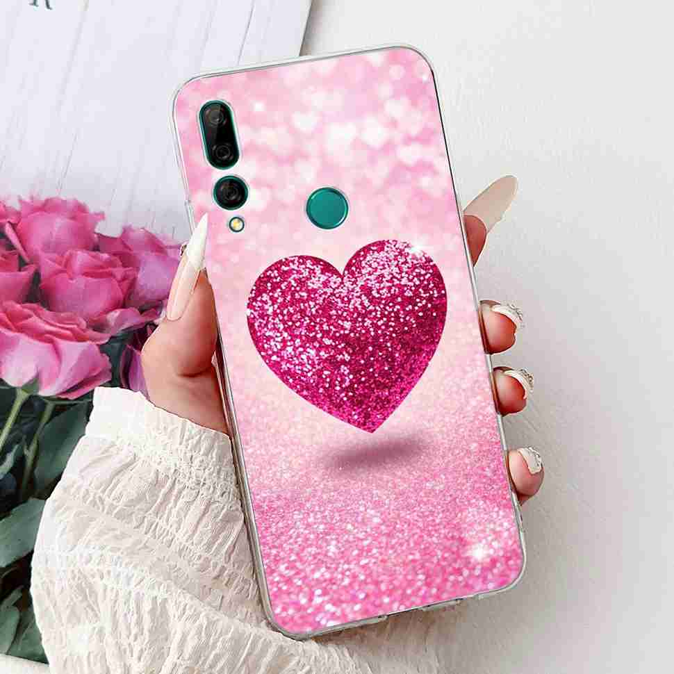 For Huawei Y9 Prime 2019 6.59" Case Soft Silicone Fashion Flowers TPU Cover For Huawei y9 Prime 2019 STK-L21 Bumper Shell Coque