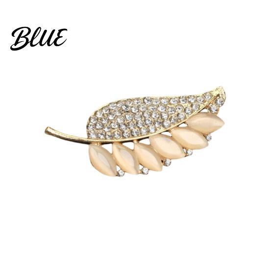 Decorative Brooch Pin Retro Style Leaf Floral Design Lapel