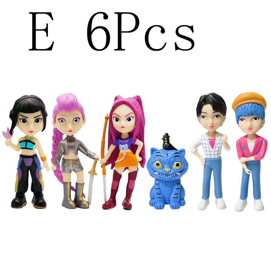 Hot Kpops Devil Hunter Rumi Zoe Mira Anime Polyvinyl Chloride Character Collection Desktop Trinkets Childrens Gift