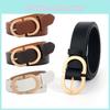 Womens Casual Leather Belt With Alloy Pin Closure And Hollowout Design For Spring