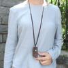 Long Chain Women Necklace Long Sweater Chain Buddhist Jewelry Accessories Wooden Bead Necklace