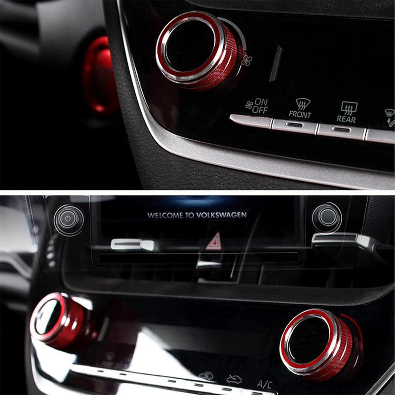 Крышки колец для ручек климат-контроля Ac Крышка ручки кондиционера Ac 2 шт Крышка ручки кондиционера Ac для салона автомобиля