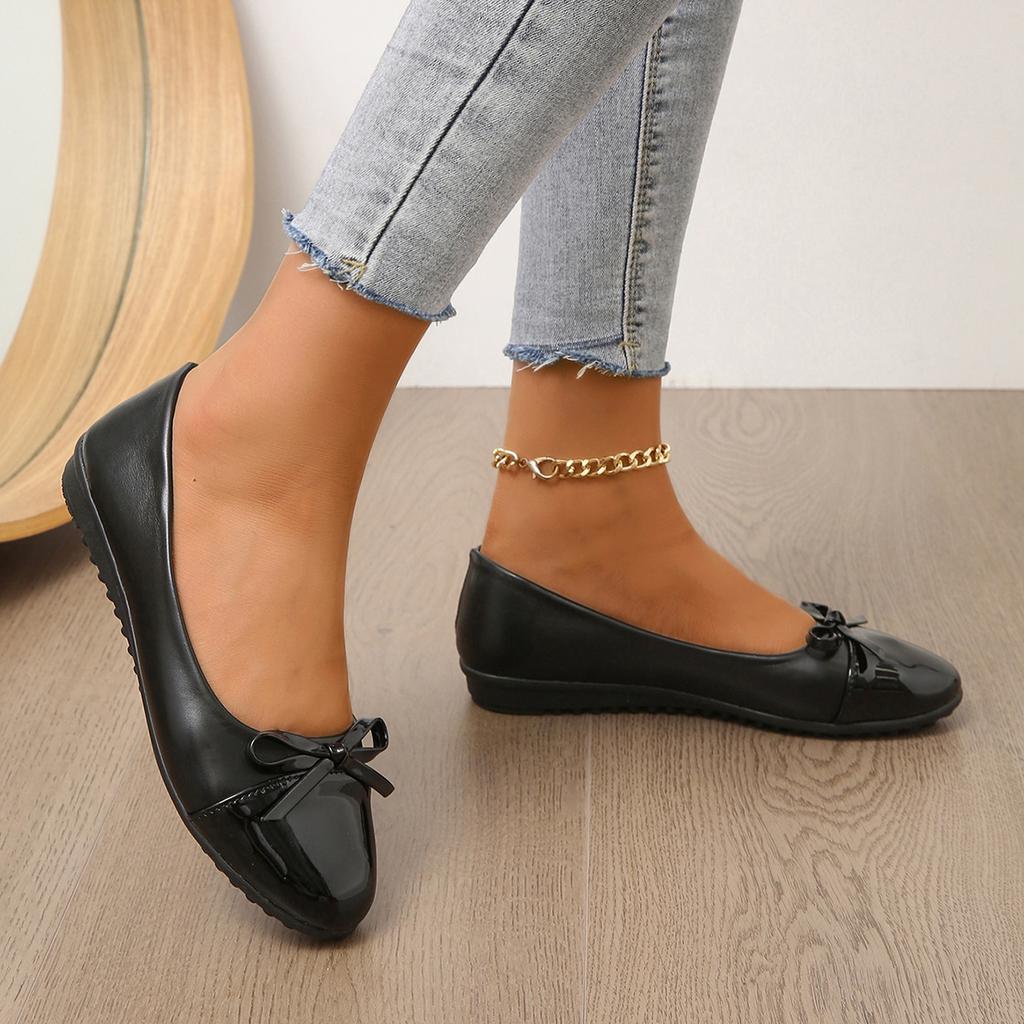 Женская обувь на плоской подошве Модные балетки Мокасины Элегантные плоские кроссовки с бантом Женская модная обувь для мам Zapatos De Mujer