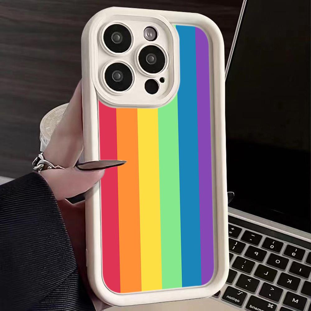 Ae93 Rainbow Art Design Защитные чехлы для телефонов для iPhone 13 14 15 Pro Max XR infinix Hot 40i 30i Tecno Camon 30 20 Pro Angel Eyes Задняя крышка из ТПУ