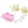 DIY Sushi Mold Maker Rice Ball Moulds Different Size + Rice Spoon Triangle Rice Ball Mold Maker Sushi Mold For Kids Lunch Bento