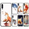 Чехол для телефона с акварельной живописью «Лиса» для Samsung Galaxy A50 A70 A02S A20S A21S A52S A12 A32 A52 A72 A51 A71