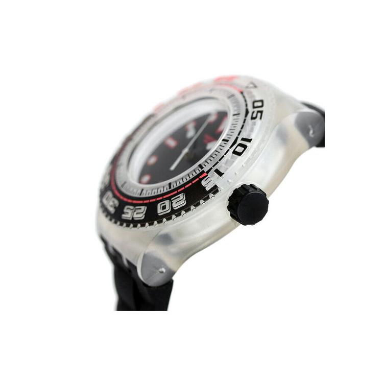 Swatch Унисекс 44-миллиметровые черные часы SUUK400 SUUK400
