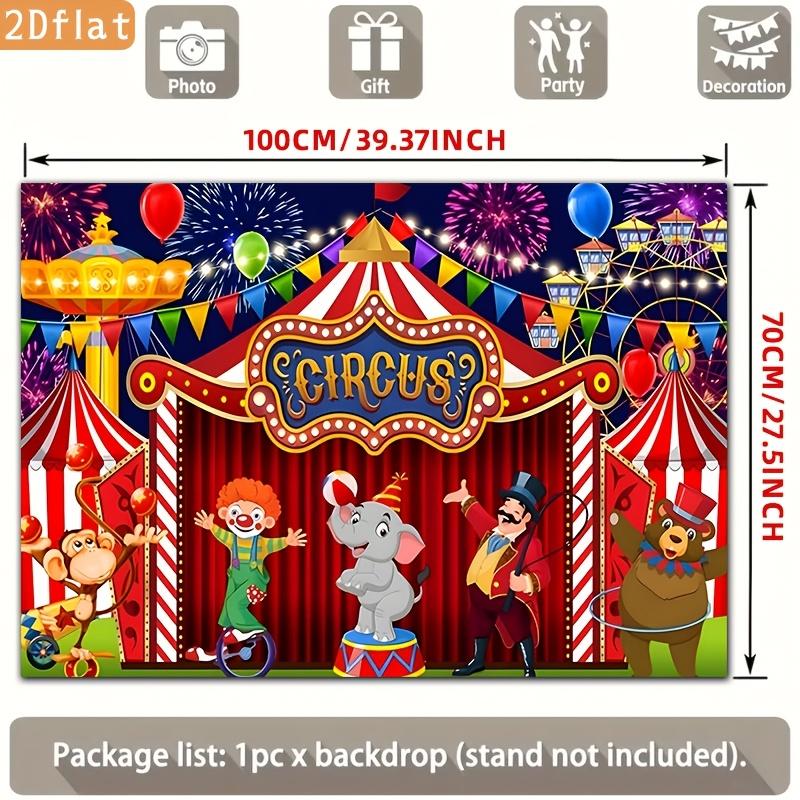 2D flat banner, 1 piece of polyester background fabric for the banner, Happy Birthday