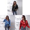 Satin Shirt For Women With Long Sleeves And Button Front For Office Wear