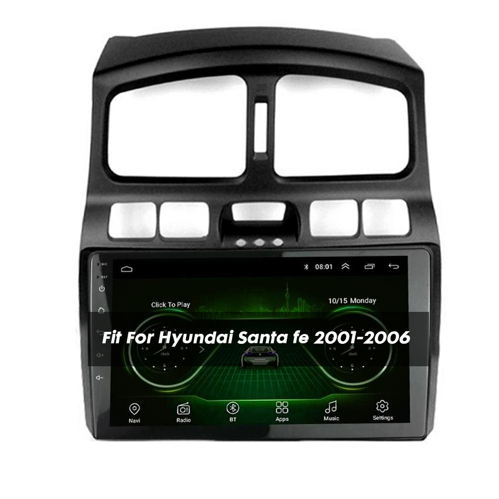 Панель-рамка для 9-дюймовой автомагнитолы Hyundai Santa fe 2001-2006