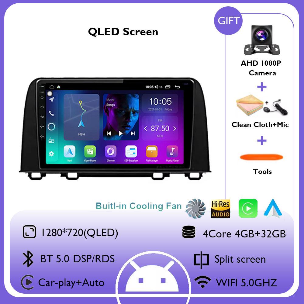 Android 14 автомобильное радио для Honda CRV 2017 2018 2019 2020 2021 2022 мультимедийный видеоплеер навигация GPS Carplay QLED стерео WIFI