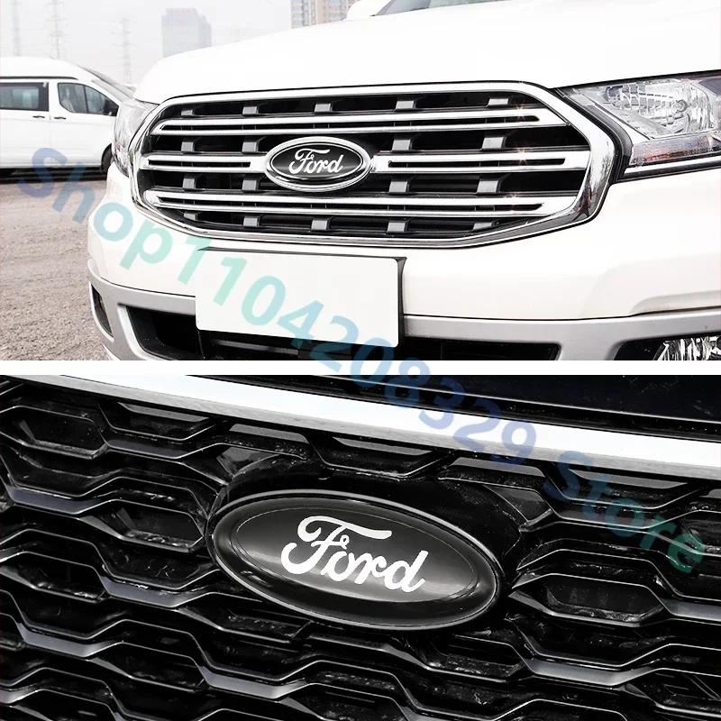 Автомобильная наклейка Ford 1 шт. 14,5 см Наклейка-значок на капот автомобиля логотип Для Ford Mondeo Explorer edge Focus fiesta Kuga Transit Eco