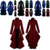 Gorgeous Women Vintage Medieval Tuxedo Gothic Tailcoat In Black Red Blue And Green