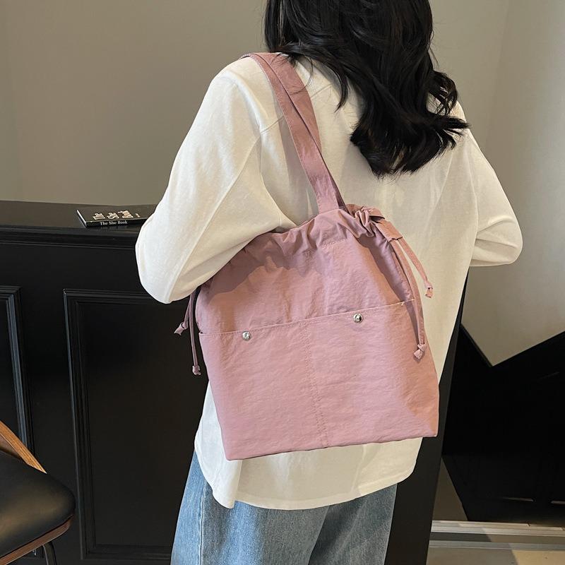 Casual Big Bag Women's New Fashionable Versatile Cloth Bag Shoulder Bag Large-capacity Class Commuter Bag