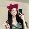 Solid Color Girl Headwear Super Large Bow Tie Hair Hoop Fashion Hair Band  Women
