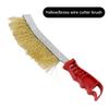 Multifunction Tool Wire Brush Copper Plated Long Handle Kitchen Grill Special Plate Rust Removal Clean Tool