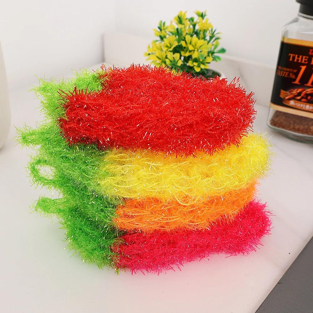 Клубничная губка-скраб Кухонная щетка для мытья фруктов и посуды Щетка для мытья посуды Губка для кастрюль и сковородок Чистящие подушечки Чистящие средства