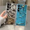 Прозрачный мягкий чехол для Samsung Galaxy S10 Plus S25 Ultra S22 S21 Note 10 20 Ultra S23 S20 S24 FE Ретро-дизайн с ржавчиной
