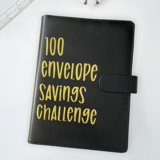 Прочный портативный переплет-переплет для конвертов на 100 конвертов. Блокнот для планирования отпуска.