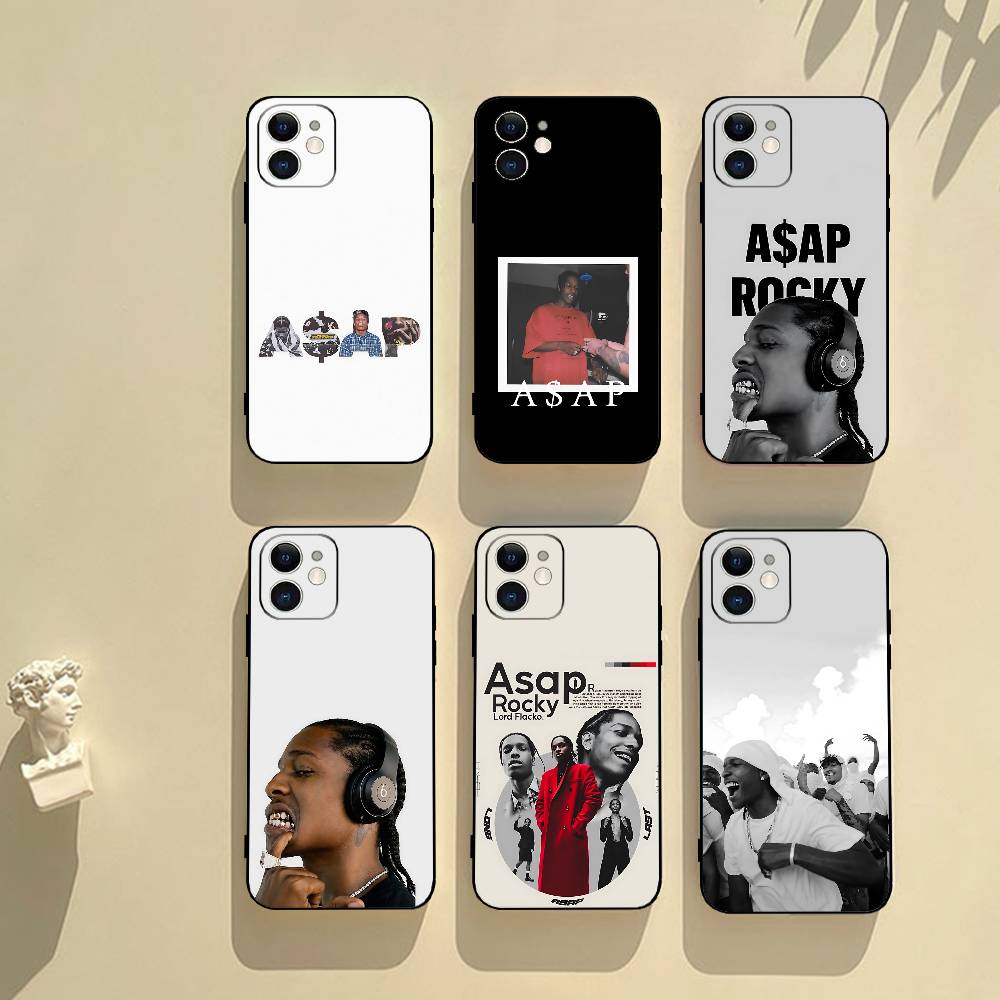 Чехол для телефона ASAP Rocky Rapper Черный чехол для телефона для IPhone 17/16/15/13/14 Pro Max/ 11Plus/X/Xr/Xs Max 13mini