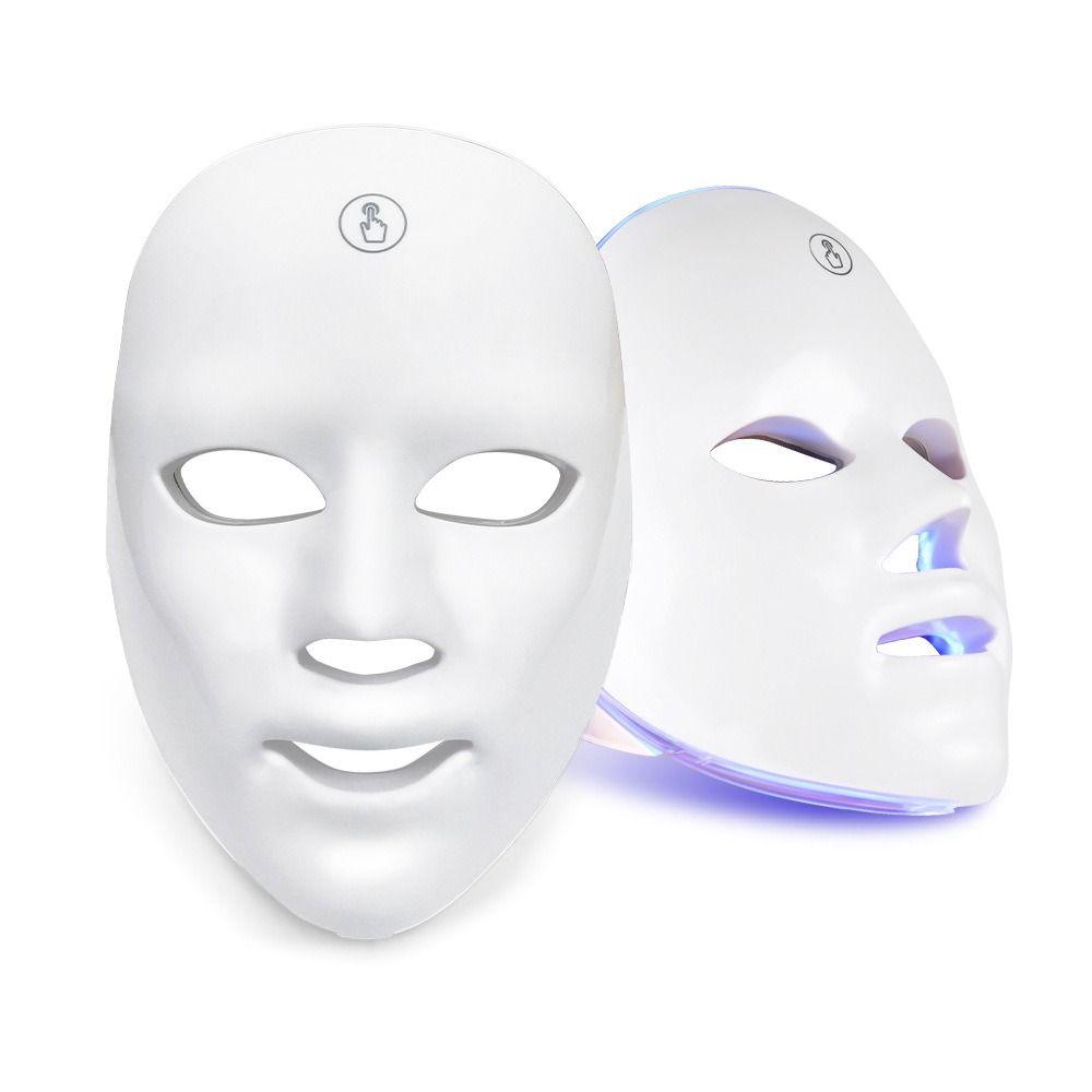 Rechargeable Photon Facial LED Mask 7 Colors Beauty Mask LED Face Mask  Relaxation Treatment
