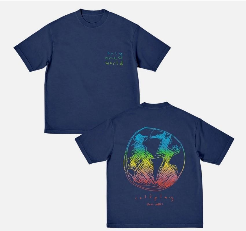 Coldplay One World Music Of The Spheres World Tour 2025 T-shirt Unisex T-Shirt