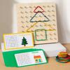 Wooden Children's Educational Toys Nail Boards Montessori Geometry Math Teaching Aids For Shape Cognition Imagination Develop