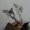 Large Size Butterfly Alloy Hairpin Back of Head Plate Word Clip Hair Accessory  for Women