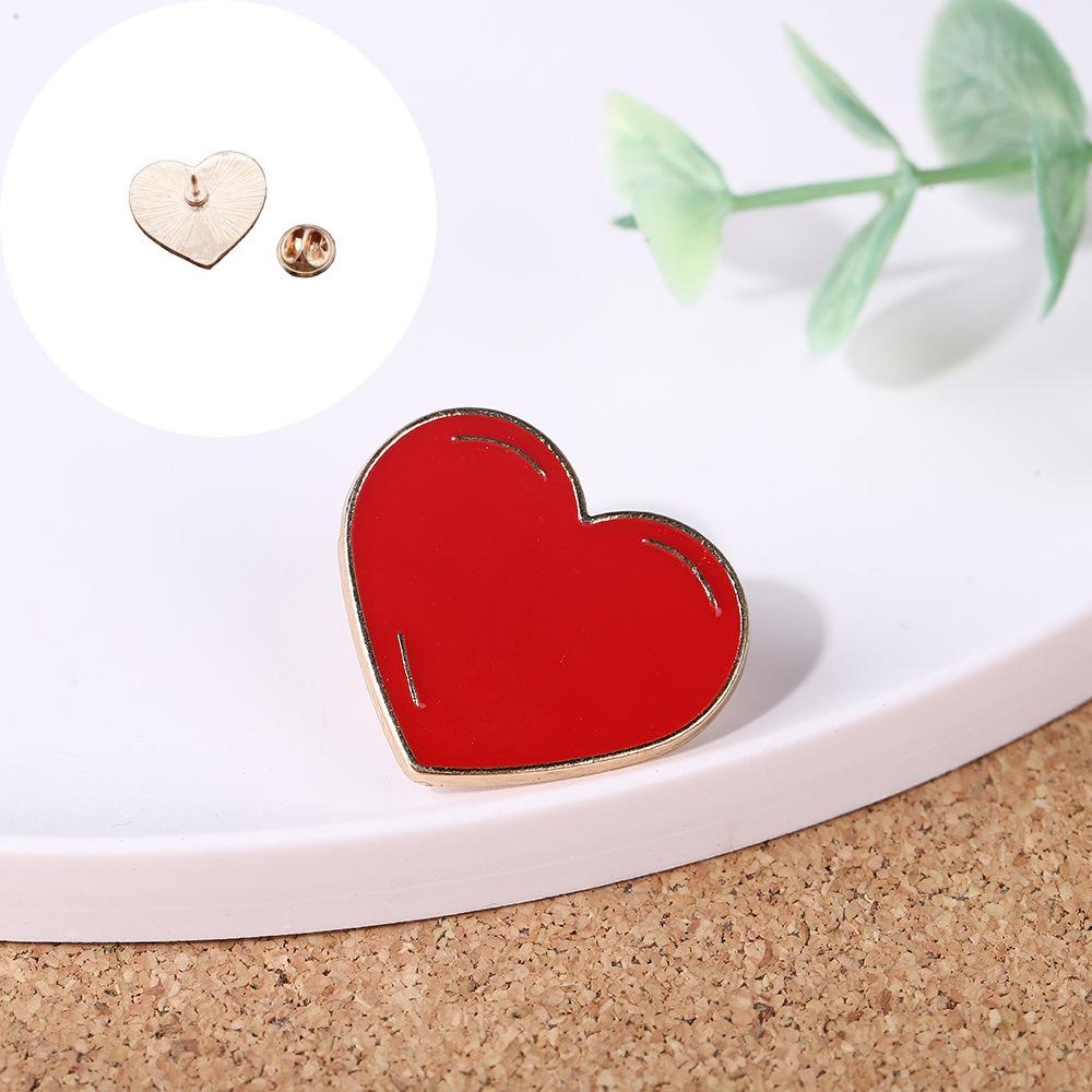 Love Couple Corsage Dripping Oil Heart Shirt Neckline Accessories Backpack Clothes Accessories Pin
