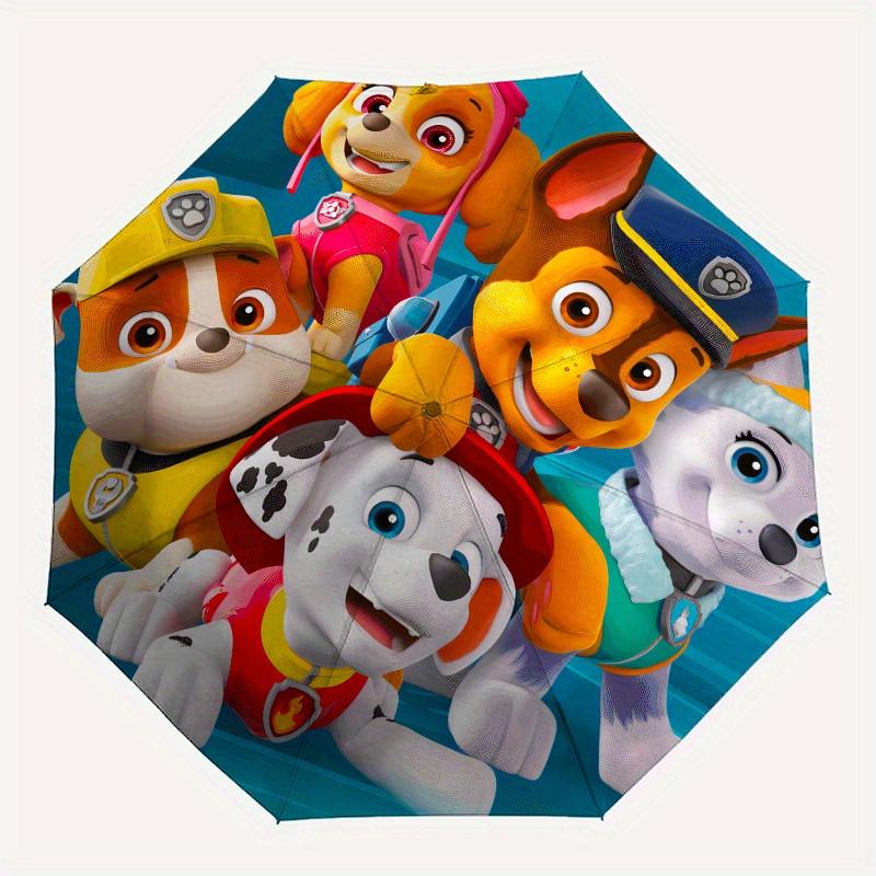 Paw Patrol Roundel Sticker, Officially Licensed Paw Patrol Merchandise Umbrella, Cute Umbrella with Cute Design, Portable 3-Fold Compact Umbrella for