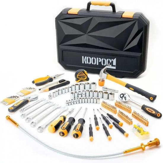 159 Piece Tool Set, Home Tool Kit with Storage Case for Household Auto Repair