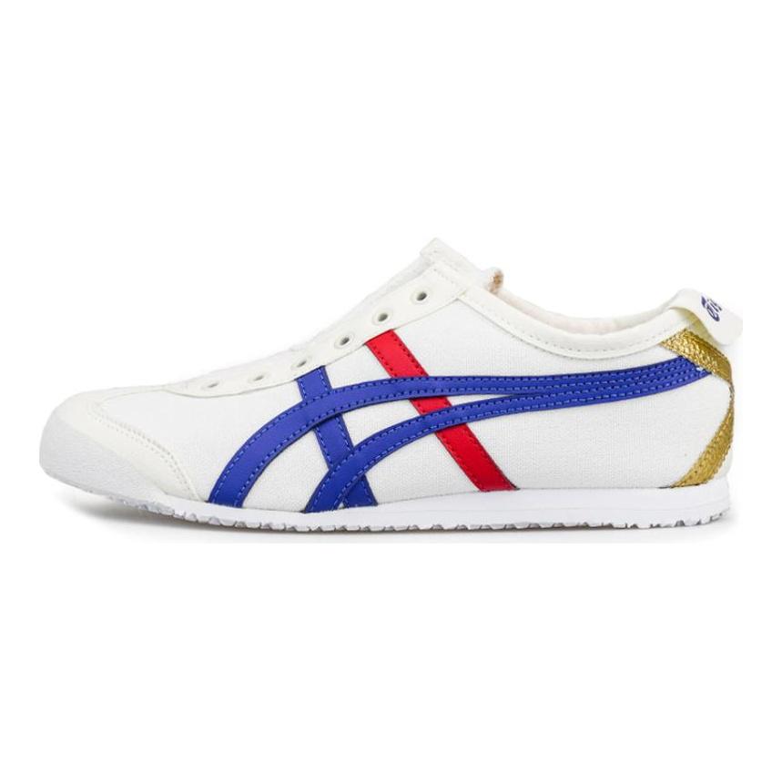 ONITSUKA TIGER Кеды слипоны Mexico 66 кремовые с синим тунцом 1183B475-100