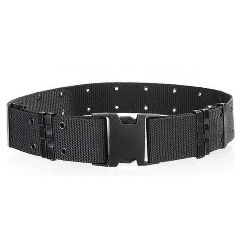 Tactical Heavy Duty Belt Metal Eyelets Police Tactical Belt with Quick Release Plastic Buckle Back Support Belt
