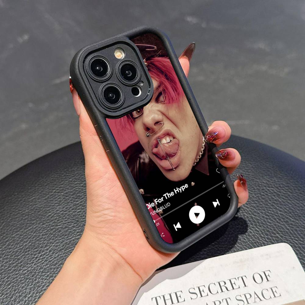 Yungblud Lowlife Для iPhone 17 16 15 14 13 12 11 Pro Max Plus Черный Чехол из ТПУ с Полным Покрытием Ударопрочный