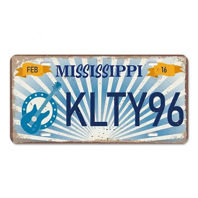 Винтажный постер американских штатов, металлические жестяные таблички, Флорида, Калифорния, Техас, Гавайи, номерной знак, клубный бар, декор для стен гаража